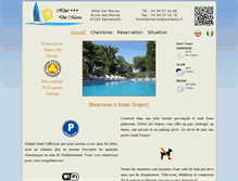 Tablet Screenshot of hotel-dei-marres.fr